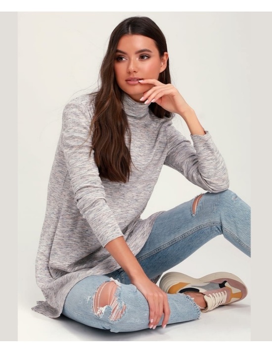 We The Free Sweaters - Free People We The Free Stone Cold ivory Turtleneck tunic top size XS